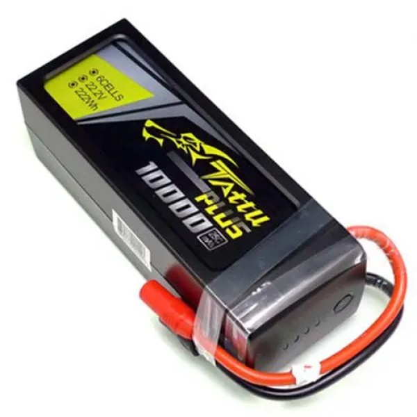 Hot Sales Tattu PLUS 10000mAh 25C 22.2V 6S1P FPV Lipo Battery With AS150 Connector Plug for RC